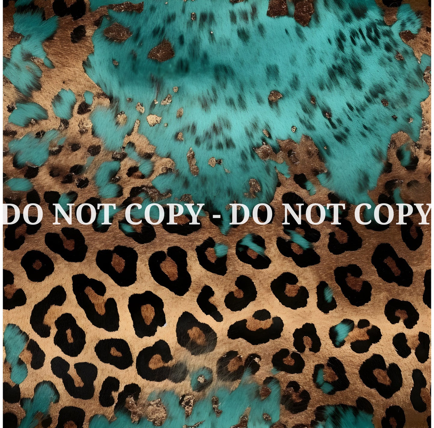 TURQUOISE LEOPARD PATTERN VINYL - MULTIPLE VARIATIONS