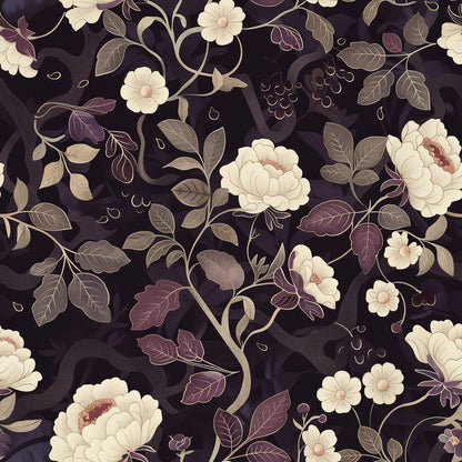 PLUM FLORAL VINYL - MULTIPLE VARIATIONS