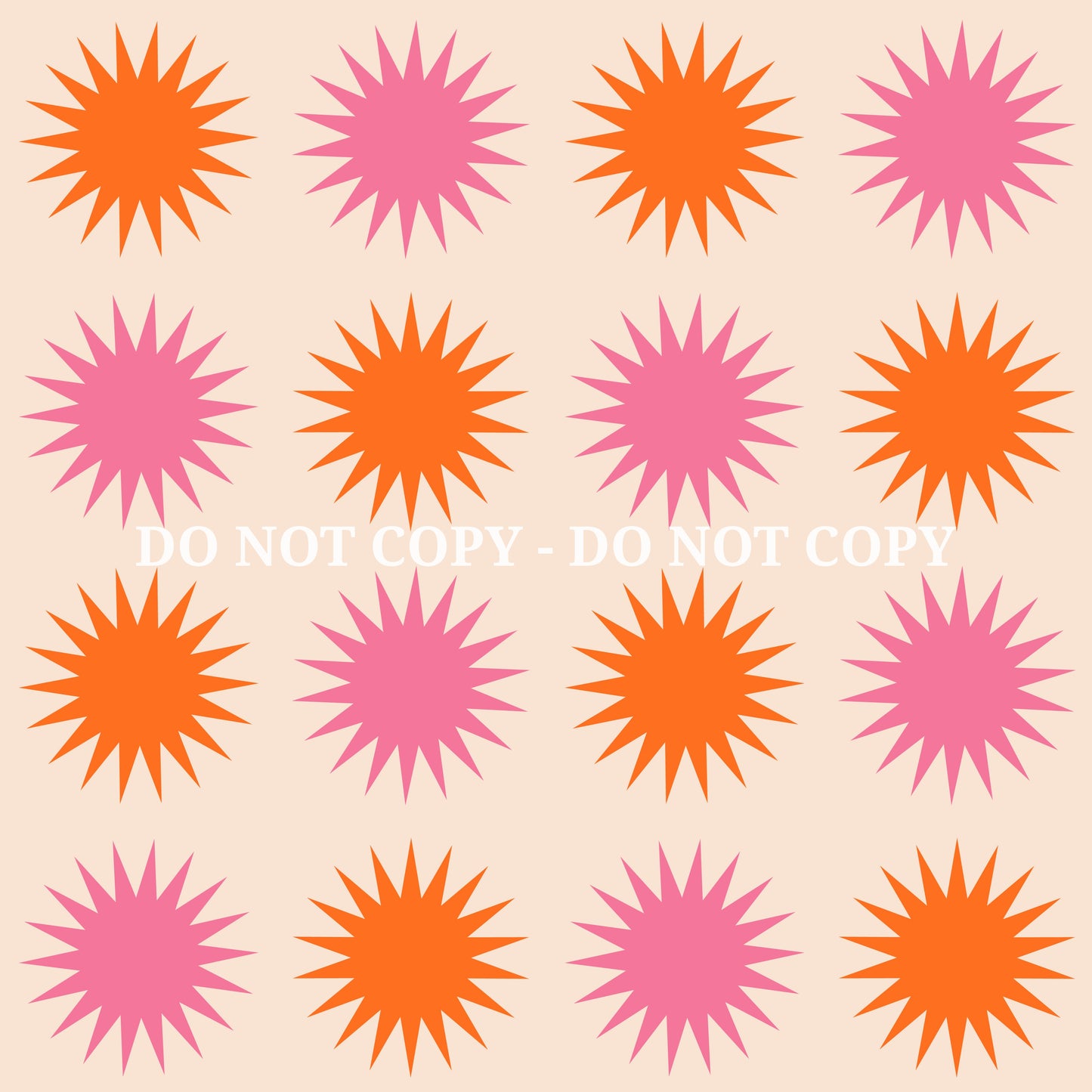 PINK AND ORANGE RETRO PATTERN VINYL - MULTIPLE VARIATIONS