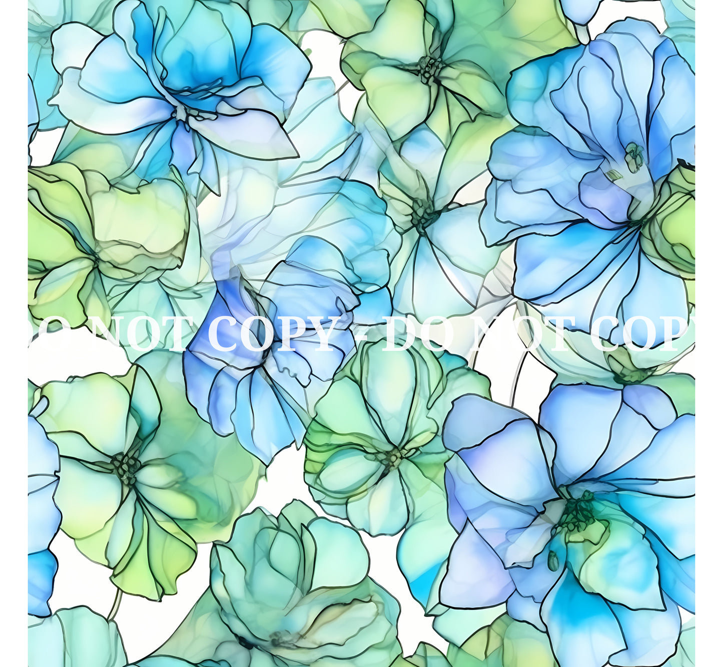 ALCOHOL INK BLUE AND GREEN VINYL - MULTIPLE VARIATIONS