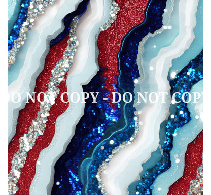 PATRIOTIC GLAM AGATE PATTERN VINYL - MULTIPLE VARIATIONS