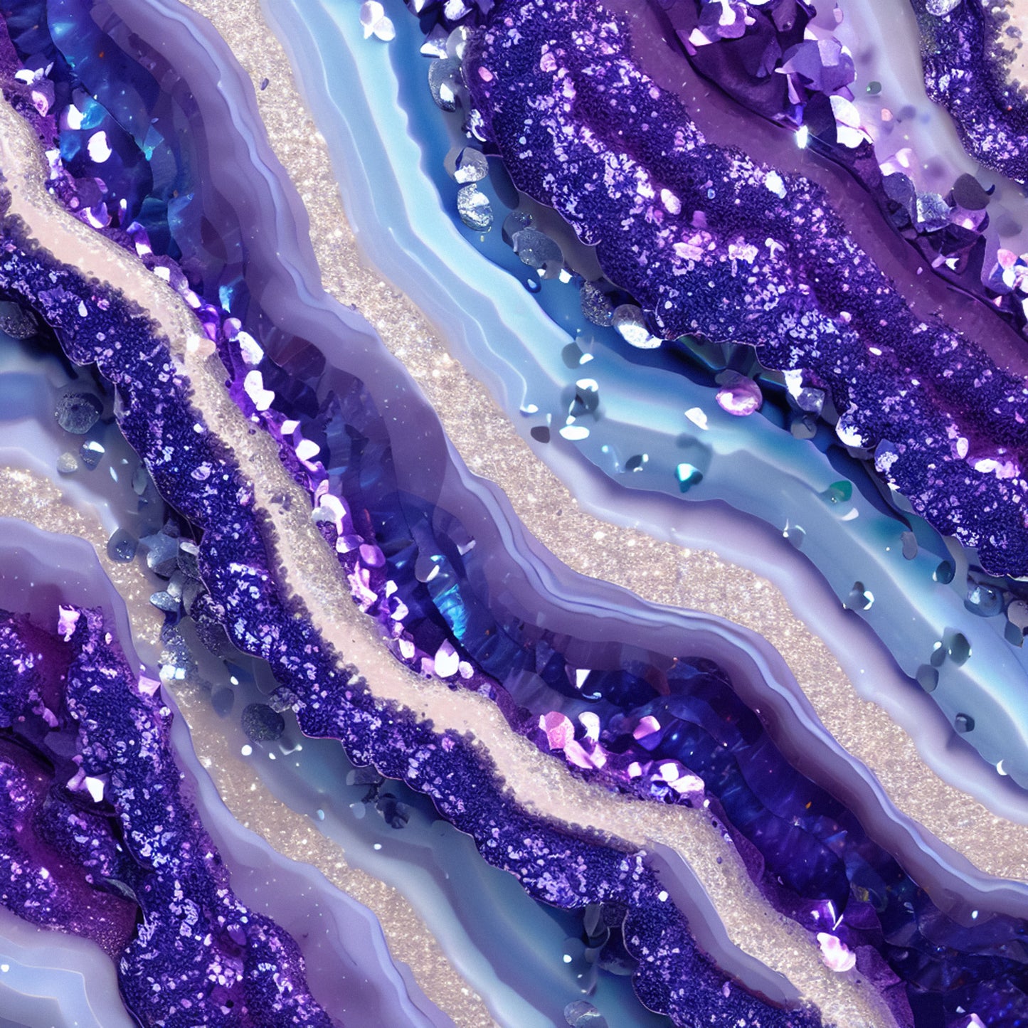 PURPLE AND BLUE AGATE GLAM - MULTIPLE VARIATIONS