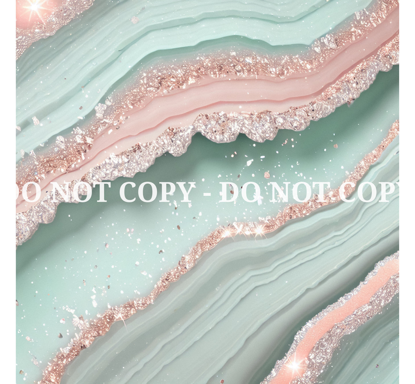 PEACH AND MINT GLAM AGATE PATTERN VINYL - MULTIPLE VARIATIONS