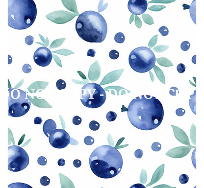 BLUEBERRY GARDEN PATTERN VINYL - MULTIPLE VARIATIONS