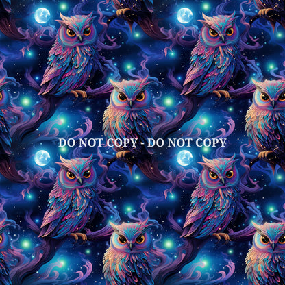 NEON OWL PATTERN VINYL - MULTIPLE VARIATIONS