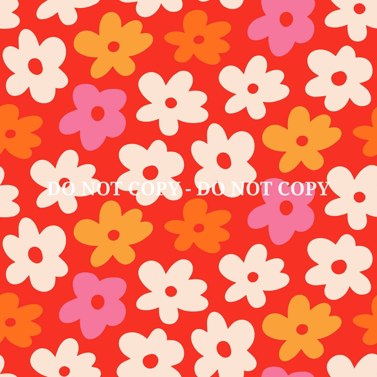 PINK AND ORANGE RETRO PATTERN VINYL - MULTIPLE VARIATIONS