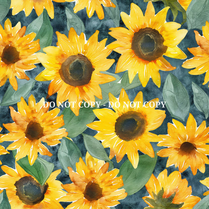 SUNFLOWER PATTERN VINYL - MULTIPLE VARIATIONS