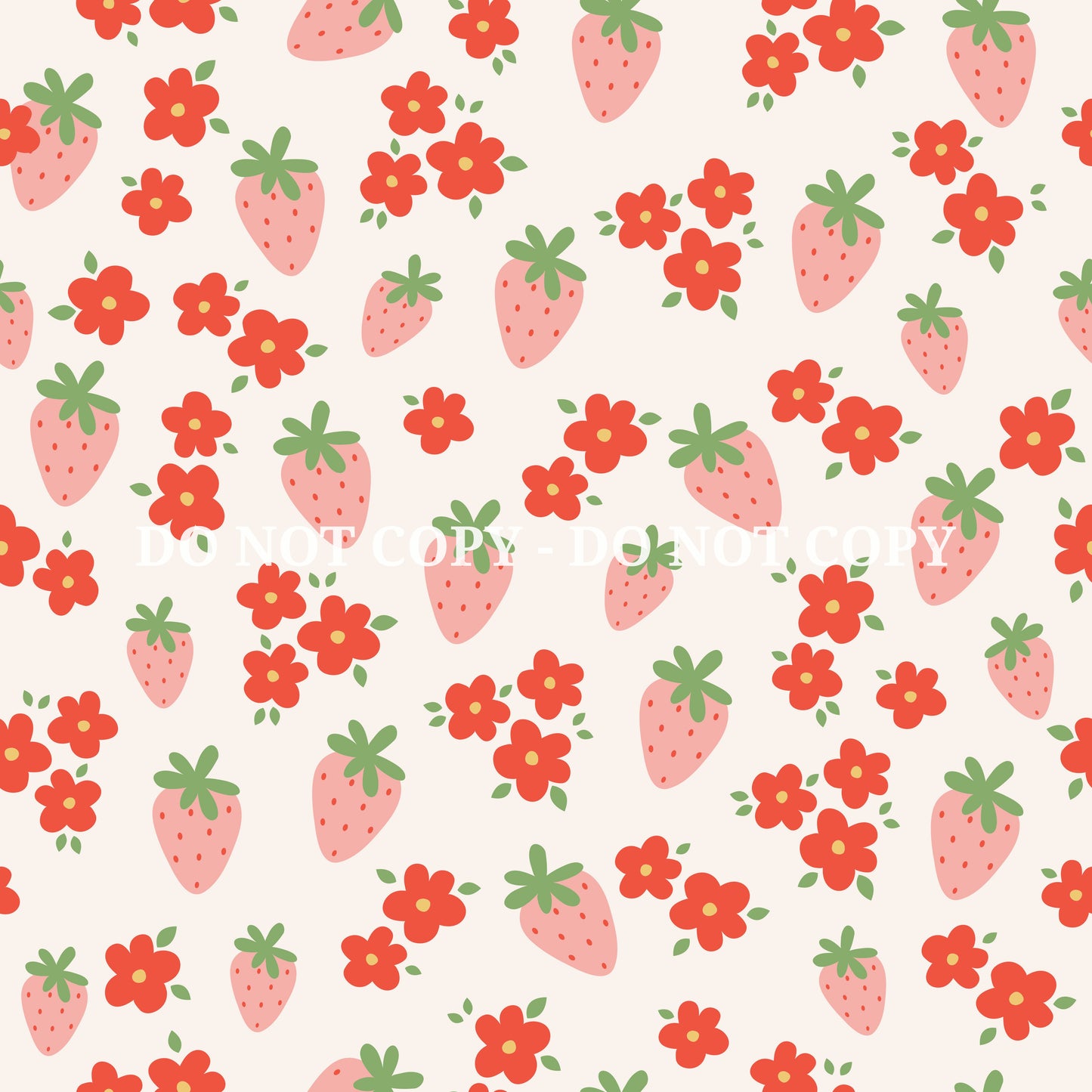 STRAWBERRY DAISY PATTERN VINYL - MULTIPLE VARIATIONS