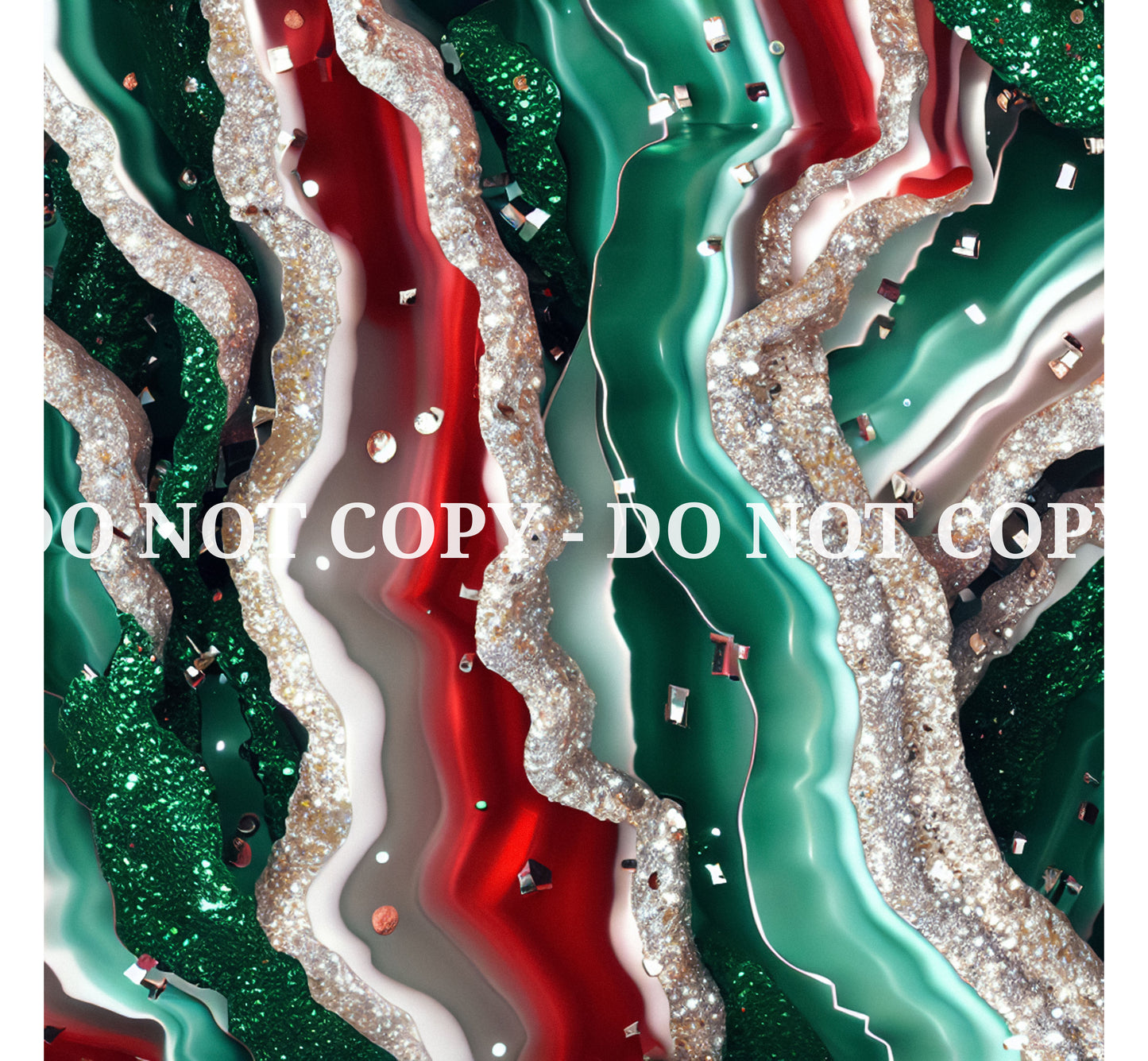 CHRISTMAS GLAM AGATE PATTERN VINYL - MULTIPLE VARIATIONS