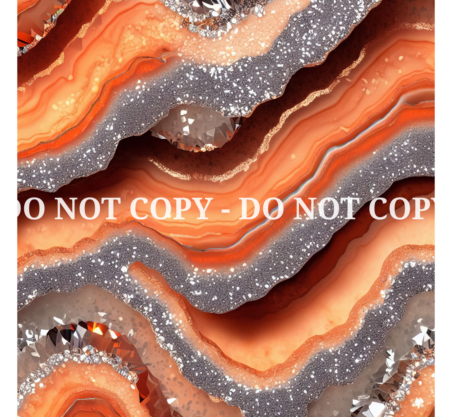 ORANGE GLAM AGATE PATTERN VINYL - MULTIPLE VARIATIONS