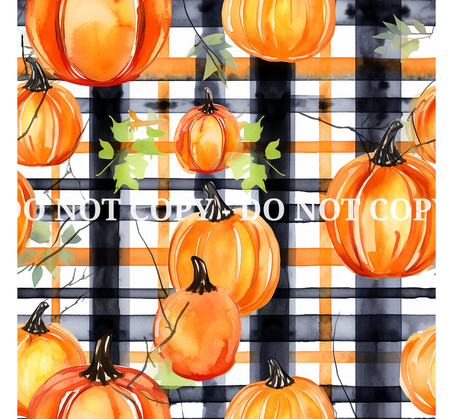 HALLOWEEN PLAID PATTERN VINYL - MULTIPLE VARIATIONS