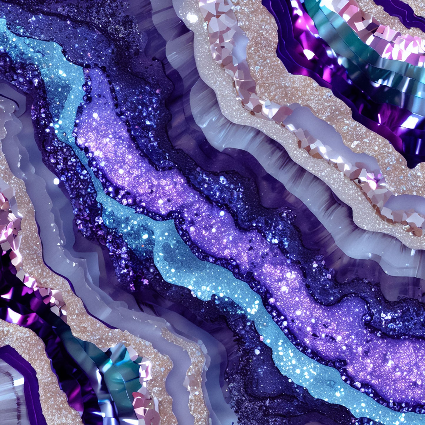 PURPLE AND BLUE AGATE GLAM - MULTIPLE VARIATIONS