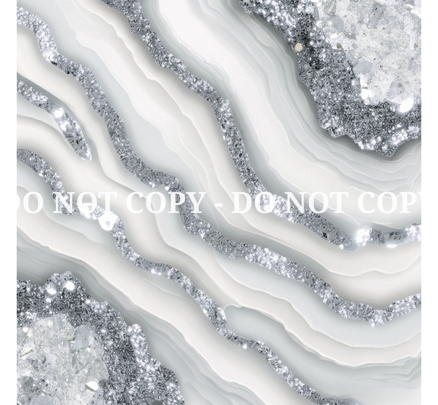 SILVER GLAM AGATE PATTERN VINYL - MULTIPLE VARIATIONS