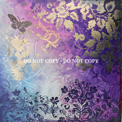 PURPLE GOLD BUTTERFLY - MULTIPLE VARIATIONS