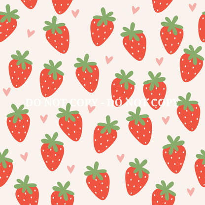 STRAWBERRY DAISY PATTERN VINYL - MULTIPLE VARIATIONS