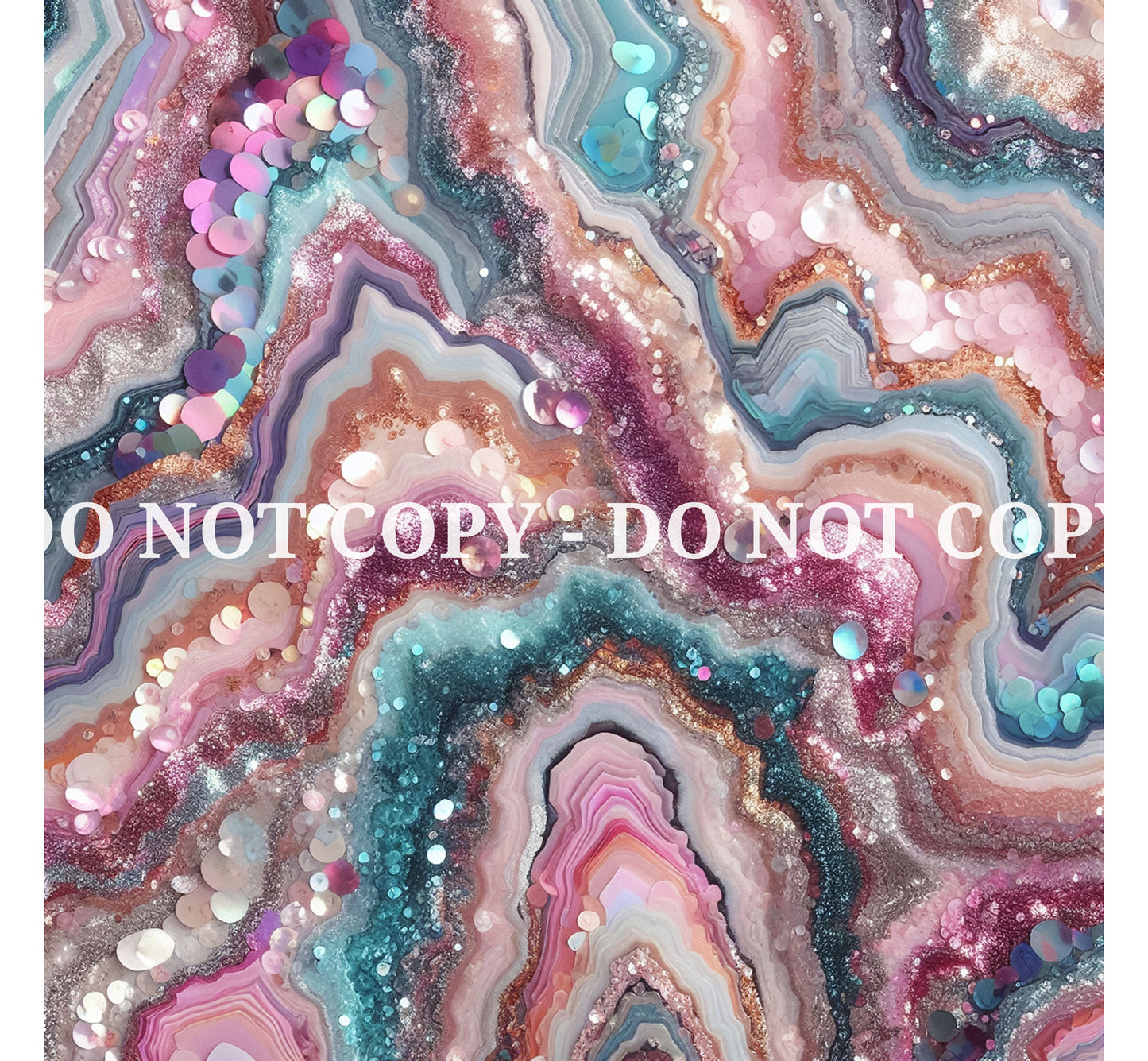 JEWELED MERMAID AGATE PATTERN VINYL - MULTIPLE VARIATIONS