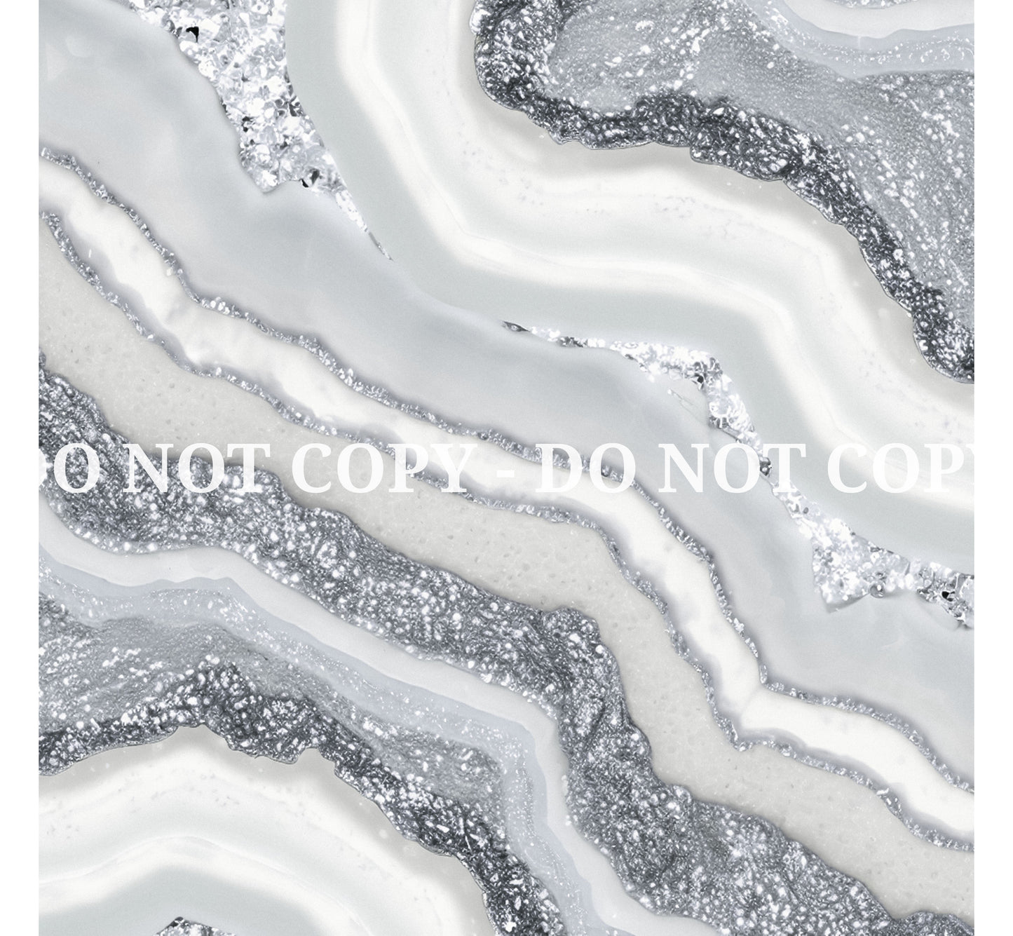 SILVER GLAM AGATE PATTERN VINYL - MULTIPLE VARIATIONS