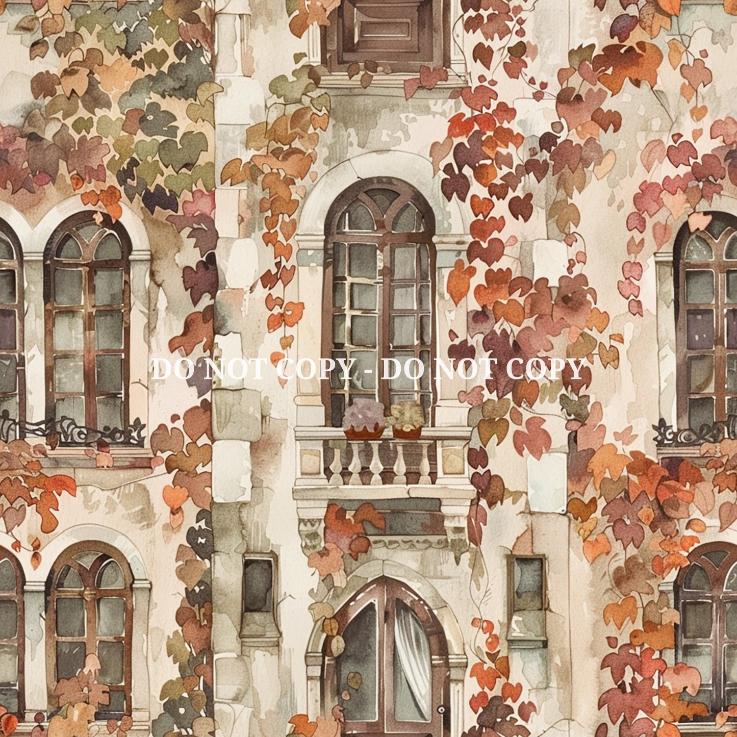 AUTUMN LIBRARY PATTERN VINYL - MULTIPLE VARIATIONS