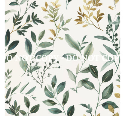 BOTANICAL ELEGANCE PATTERN VINYL - MULTIPLE VARIATIONS