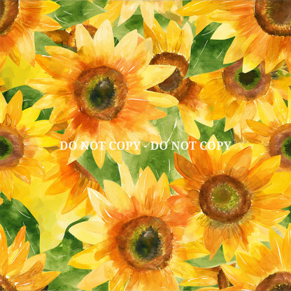 SUNFLOWER PATTERN VINYL - MULTIPLE VARIATIONS