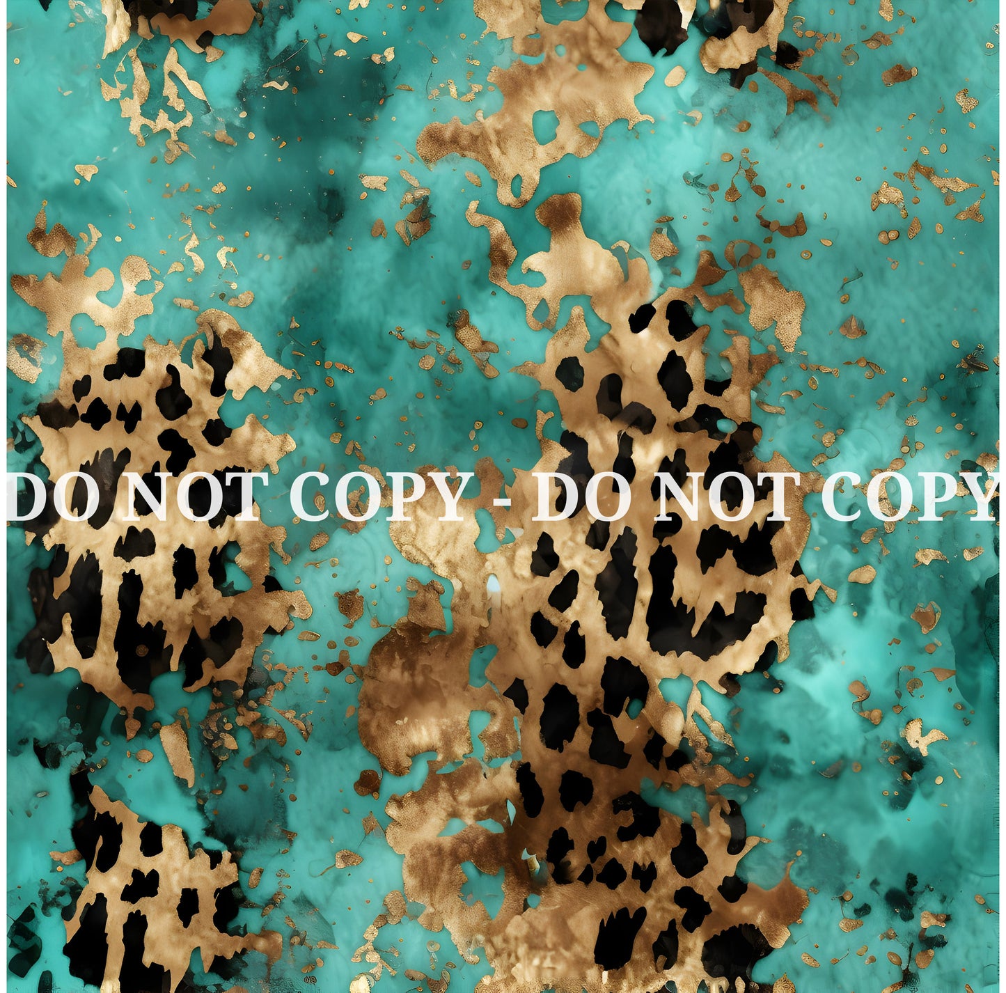 TURQUOISE LEOPARD PATTERN VINYL - MULTIPLE VARIATIONS