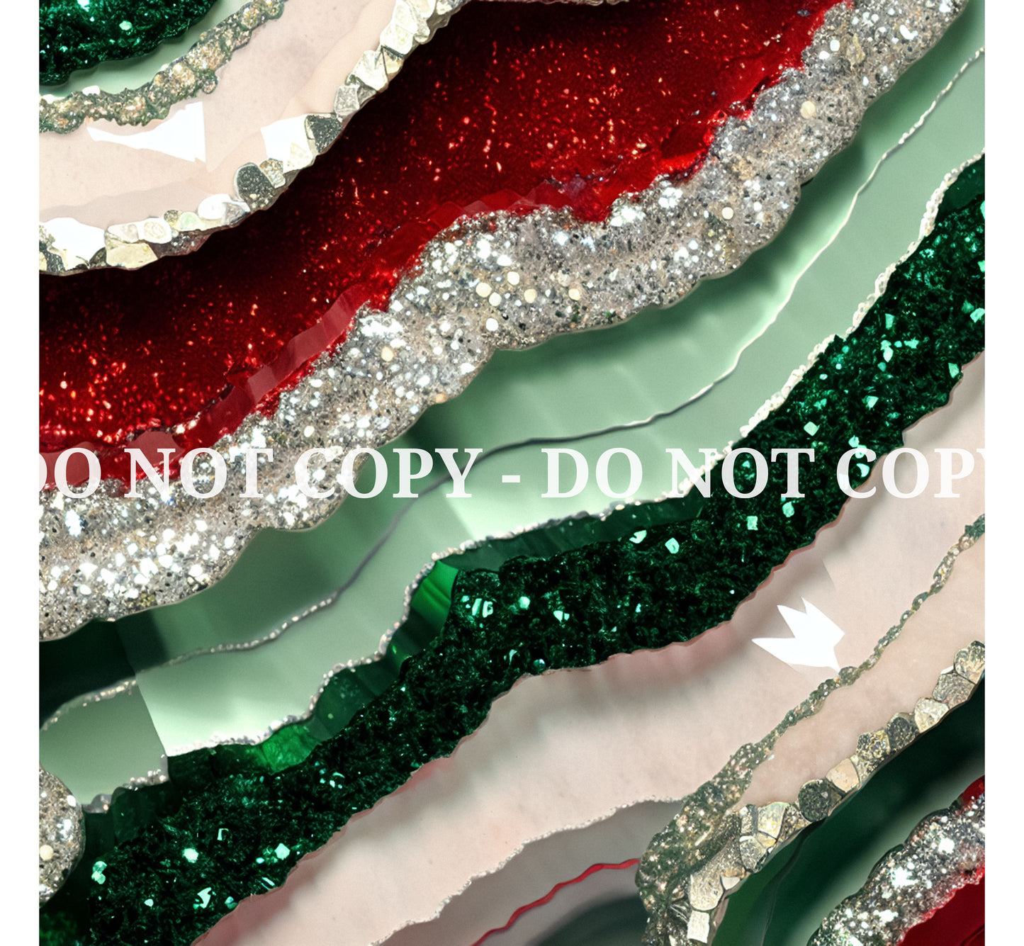 CHRISTMAS GLAM AGATE PATTERN VINYL - MULTIPLE VARIATIONS