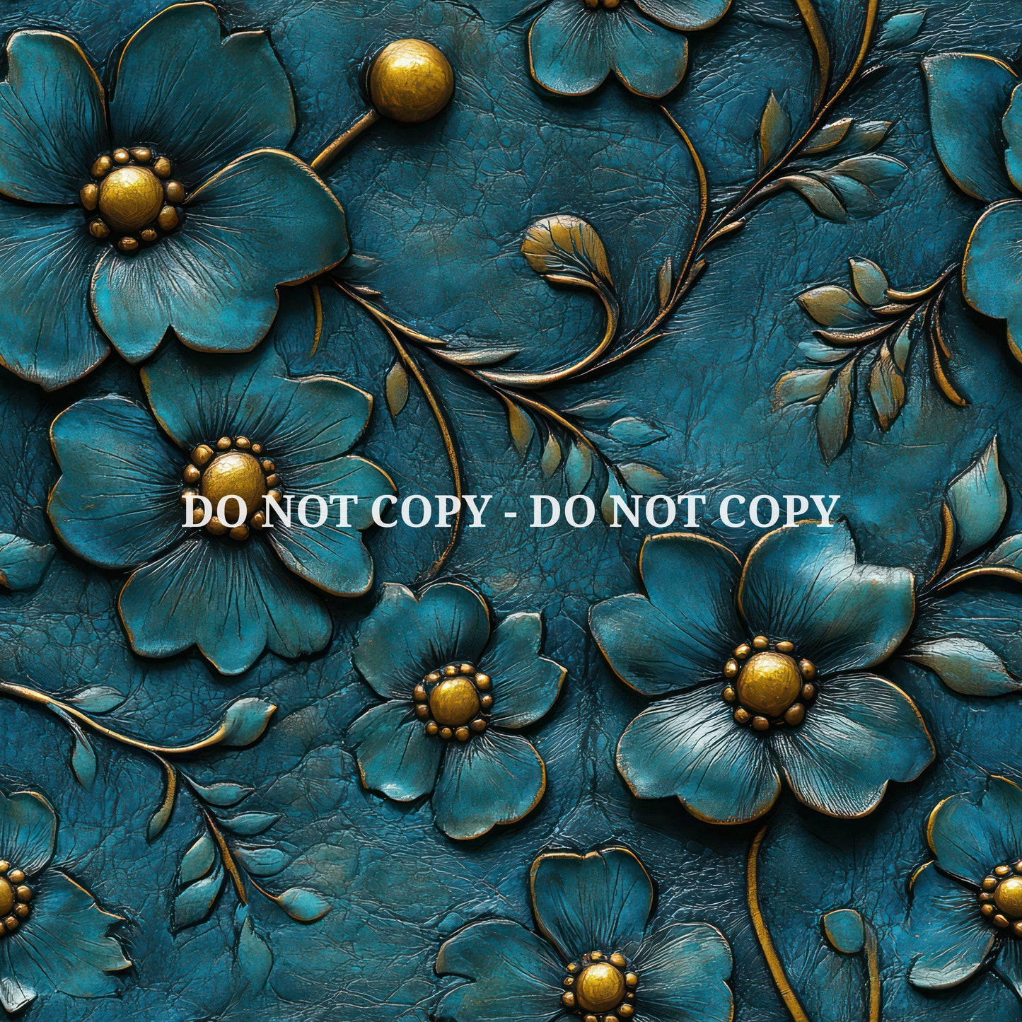 EMBOSSED AQUA LEATHER - MULTIPLE VARIATIONS