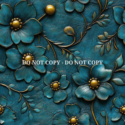 EMBOSSED AQUA LEATHER - MULTIPLE VARIATIONS