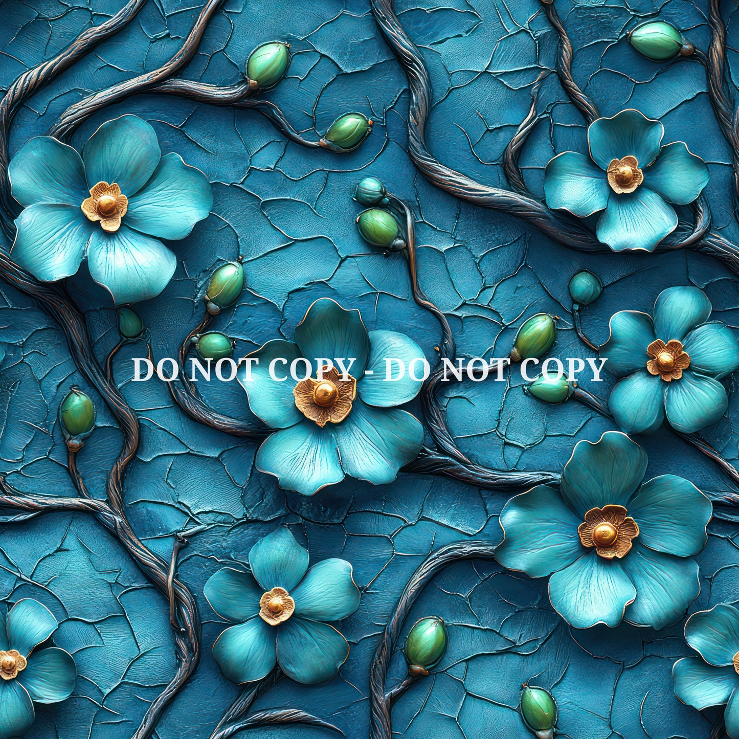 EMBOSSED AQUA LEATHER - MULTIPLE VARIATIONS