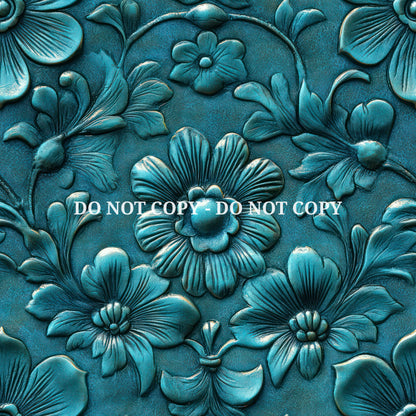 EMBOSSED AQUA LEATHER - MULTIPLE VARIATIONS