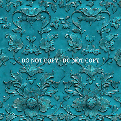 EMBOSSED AQUA LEATHER - MULTIPLE VARIATIONS