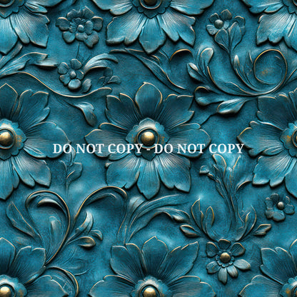 EMBOSSED AQUA LEATHER - MULTIPLE VARIATIONS