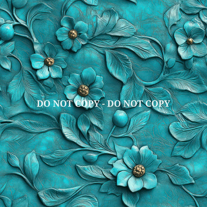 EMBOSSED AQUA LEATHER - MULTIPLE VARIATIONS