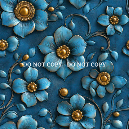 EMBOSSED AQUA LEATHER - MULTIPLE VARIATIONS