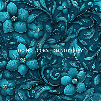 EMBOSSED AQUA LEATHER - MULTIPLE VARIATIONS