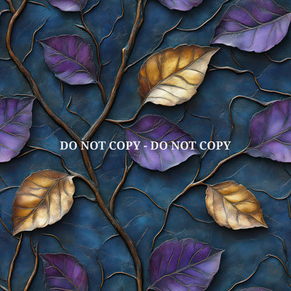 EMBOSSED PURPLE LEAVES - MULTIPLE VARIATIONS