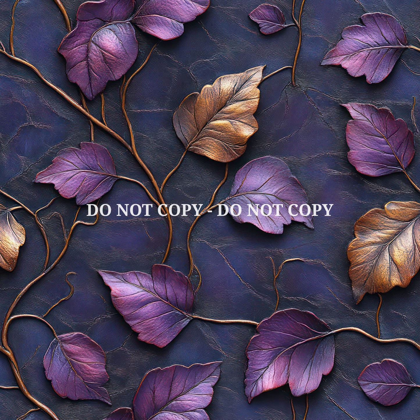 EMBOSSED PURPLE LEAVES - MULTIPLE VARIATIONS