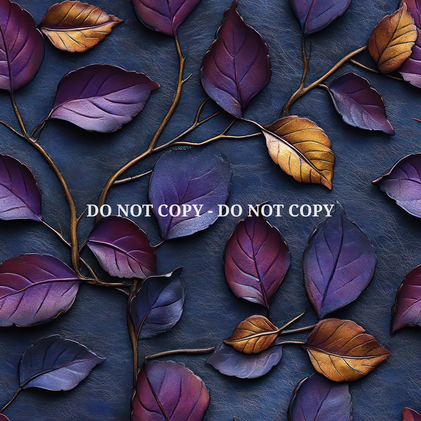 EMBOSSED PURPLE LEAVES - MULTIPLE VARIATIONS