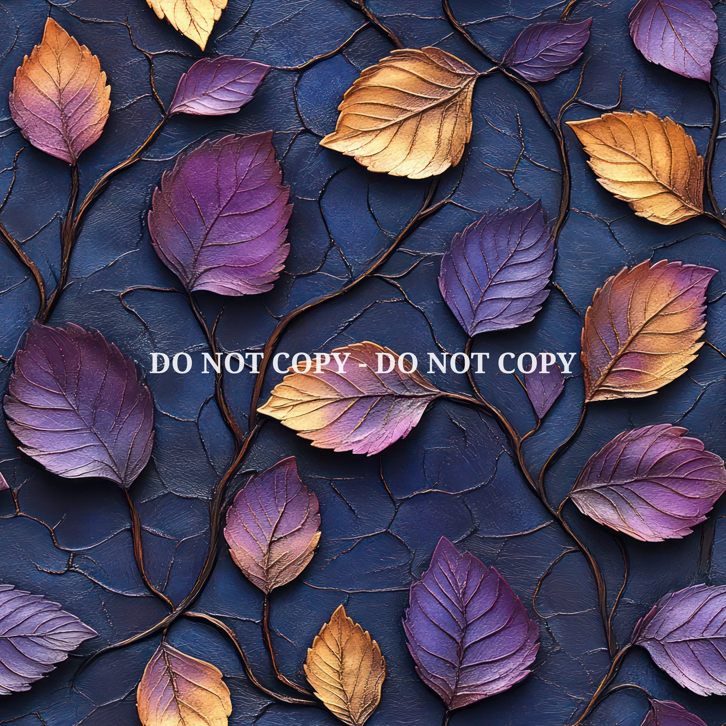 EMBOSSED PURPLE LEAVES - MULTIPLE VARIATIONS
