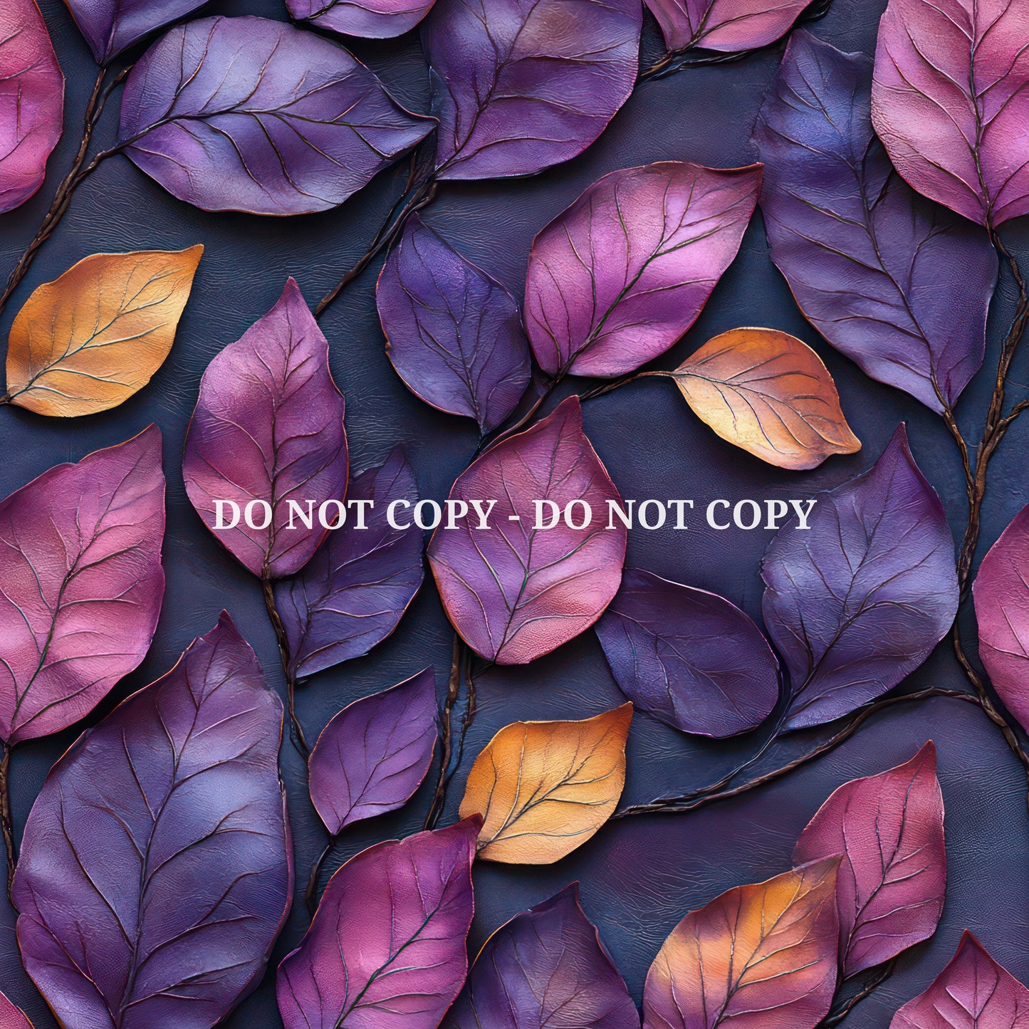 EMBOSSED PURPLE LEAVES - MULTIPLE VARIATIONS