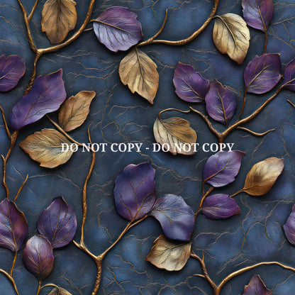 EMBOSSED PURPLE LEAVES - MULTIPLE VARIATIONS