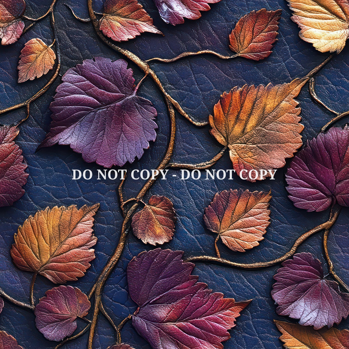 EMBOSSED PURPLE LEAVES - MULTIPLE VARIATIONS