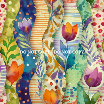 TORN PAPER COLLAGE PATTERN VINYL - MULTIPLE VARIATIONS