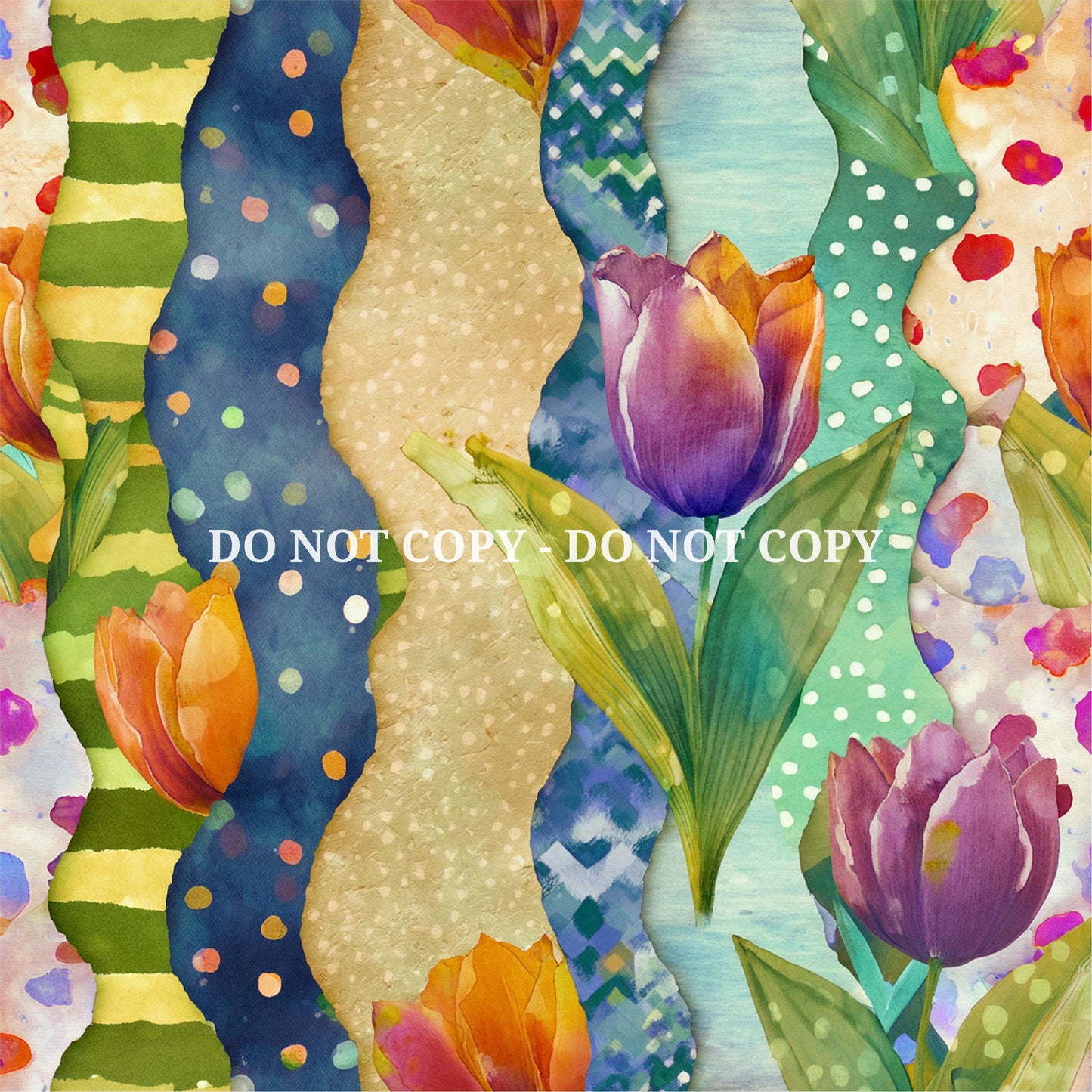 TORN PAPER COLLAGE PATTERN VINYL - MULTIPLE VARIATIONS