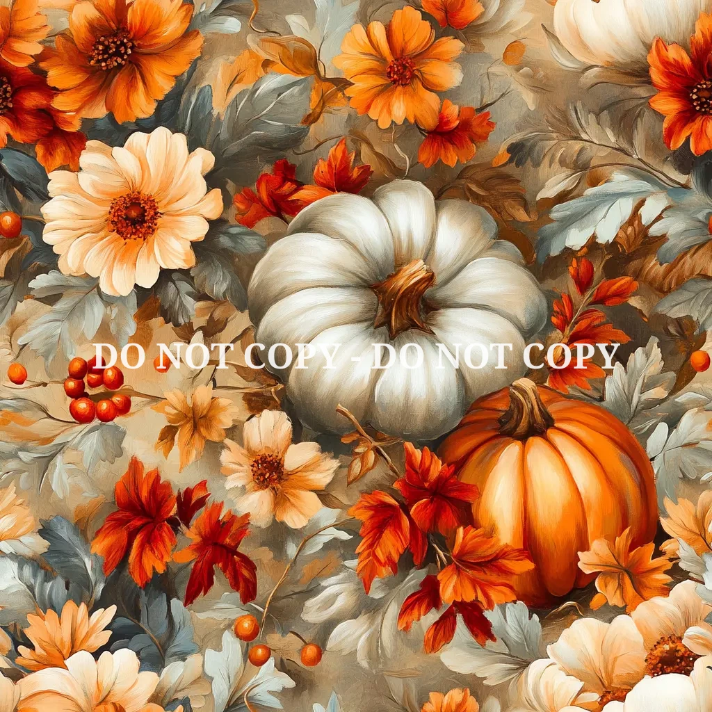 FALL FARM FLORAL PATTERN VINYL - MULTIPLE VARIATIONS