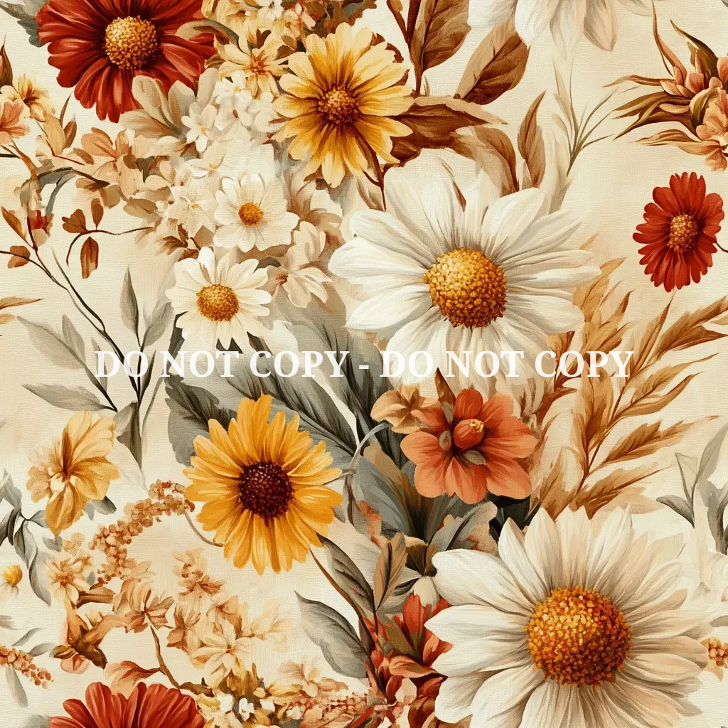 FALL FARM FLORAL PATTERN VINYL - MULTIPLE VARIATIONS