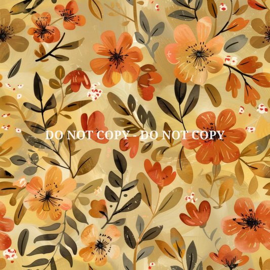 EARTHTONE FLORAL VINYL - MULTIPLE VARIATIONS