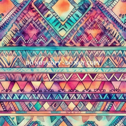 AZTEC INSPIRED PATTERN VINYL - MULTIPLE VARIATIONS