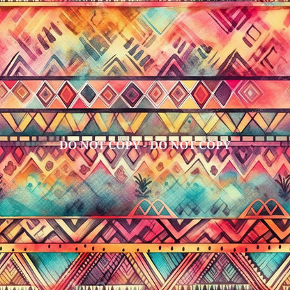 AZTEC INSPIRED PATTERN VINYL - MULTIPLE VARIATIONS