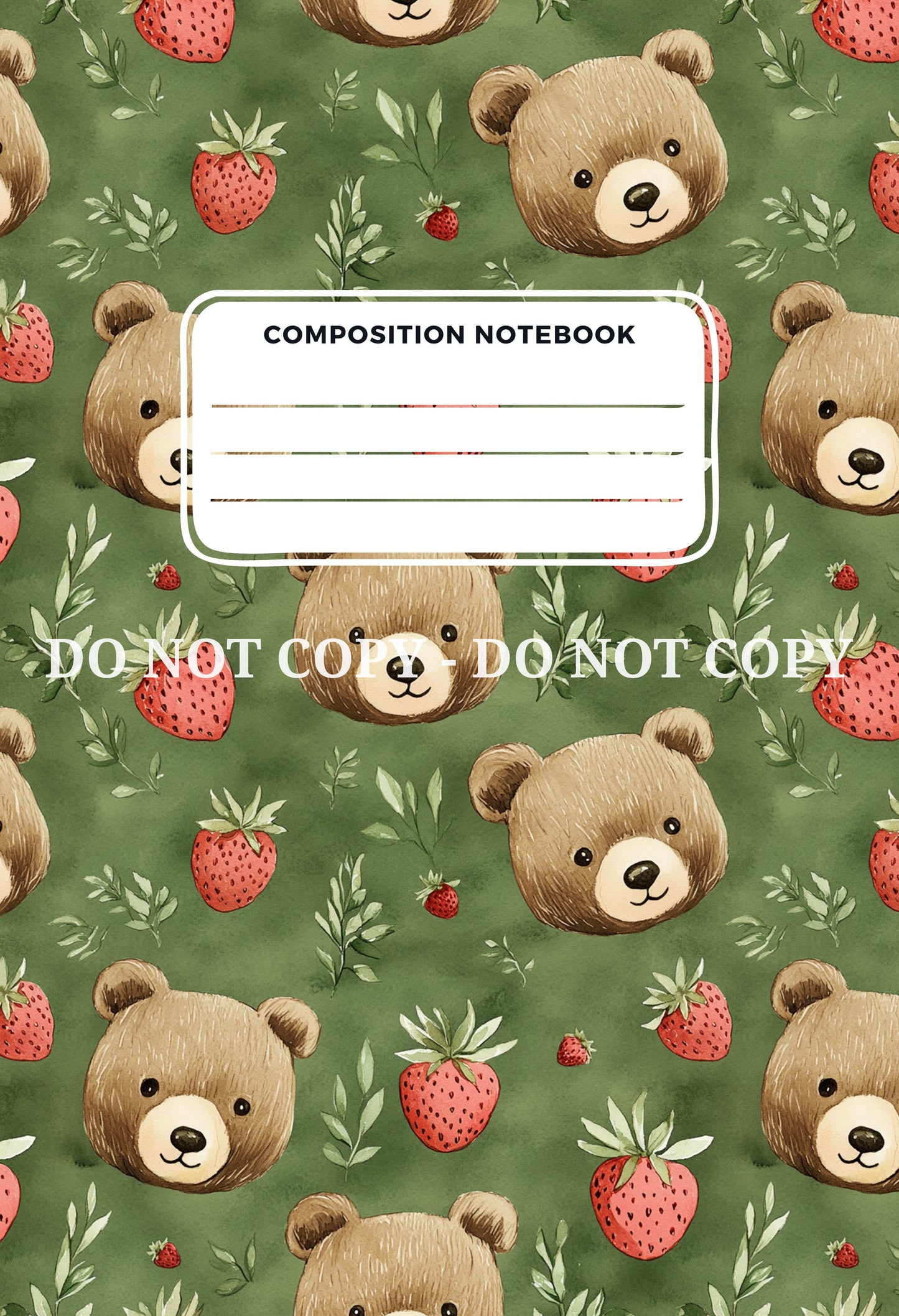 COMPOSITION NOTEBOOK COVERS - FRONT AND BACK - MULTIPLE VARIATIONS